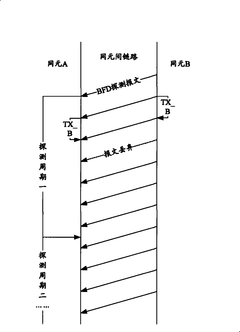 Method for monitoring link packet loss and bidirectional forwarding detector