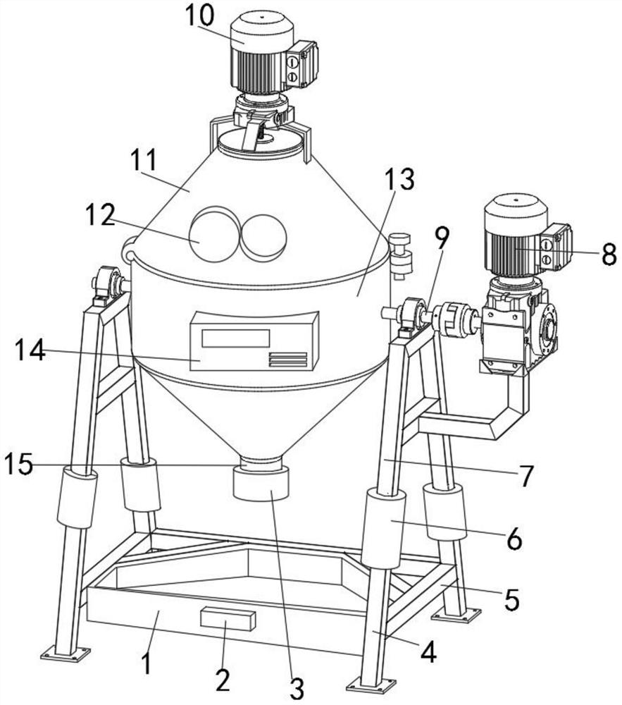 Saponification treatment device for lubricating grease production