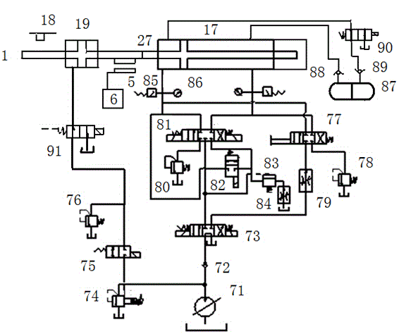 Self-adaptive intelligent hydraulic and pneumatic impact breaking hammer