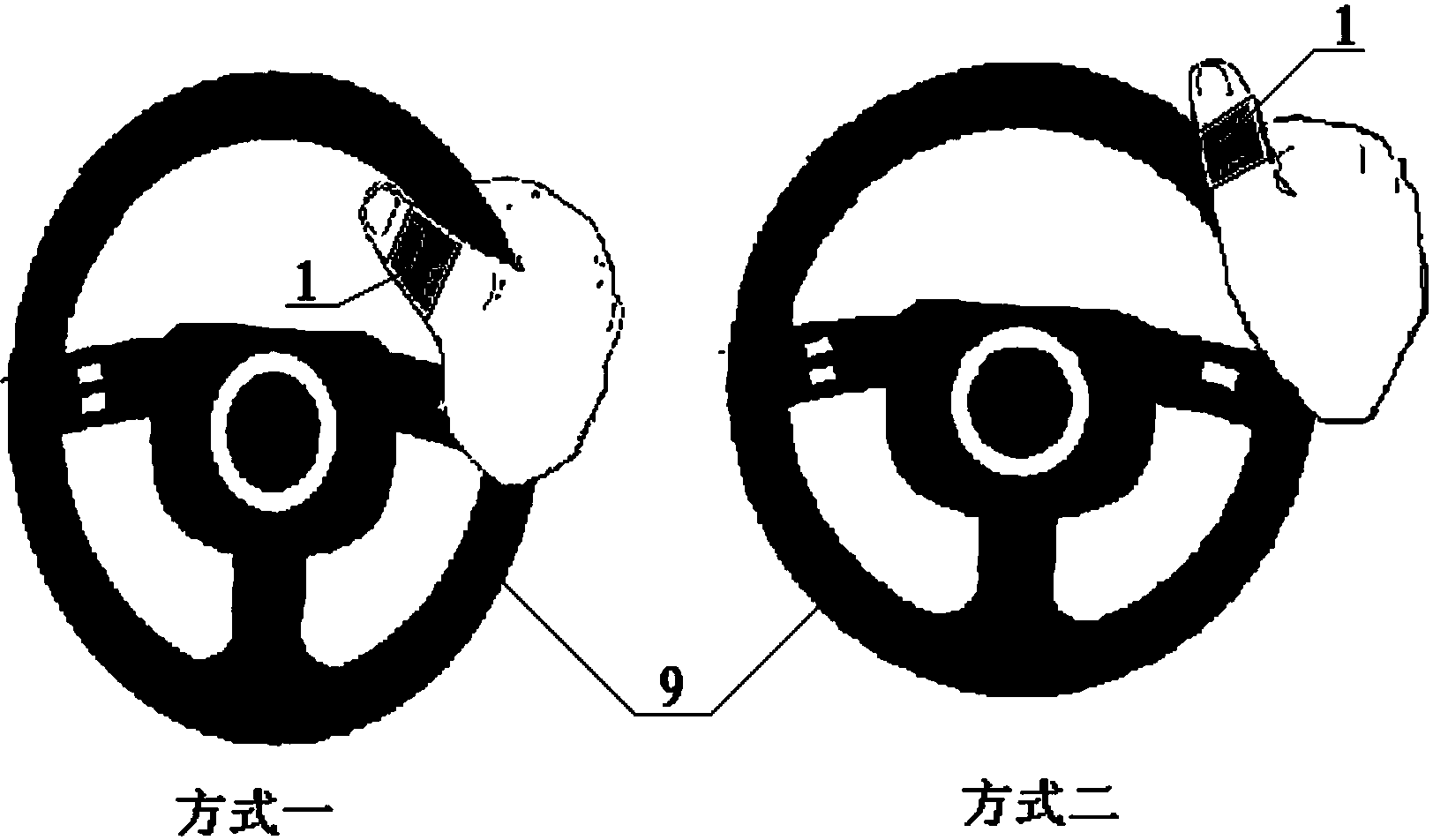 Application of Bluetooth finger ring with control key on lateral face in communication and remote control