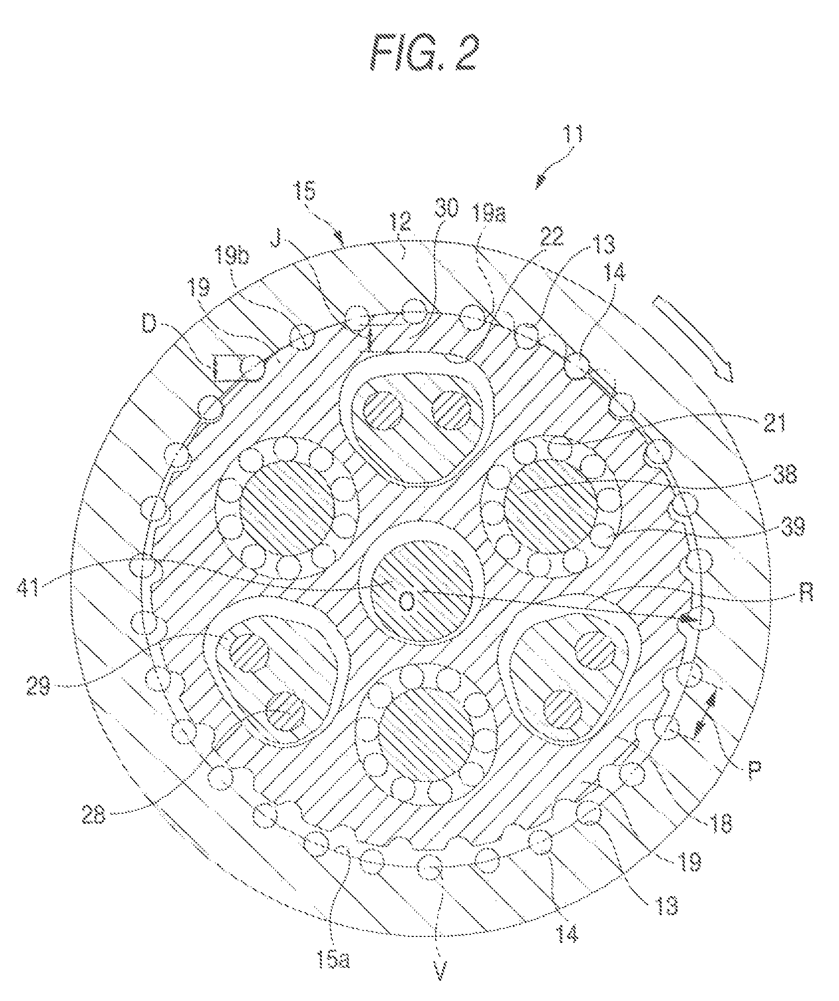 Eccentric oscillating-type planetary gear device