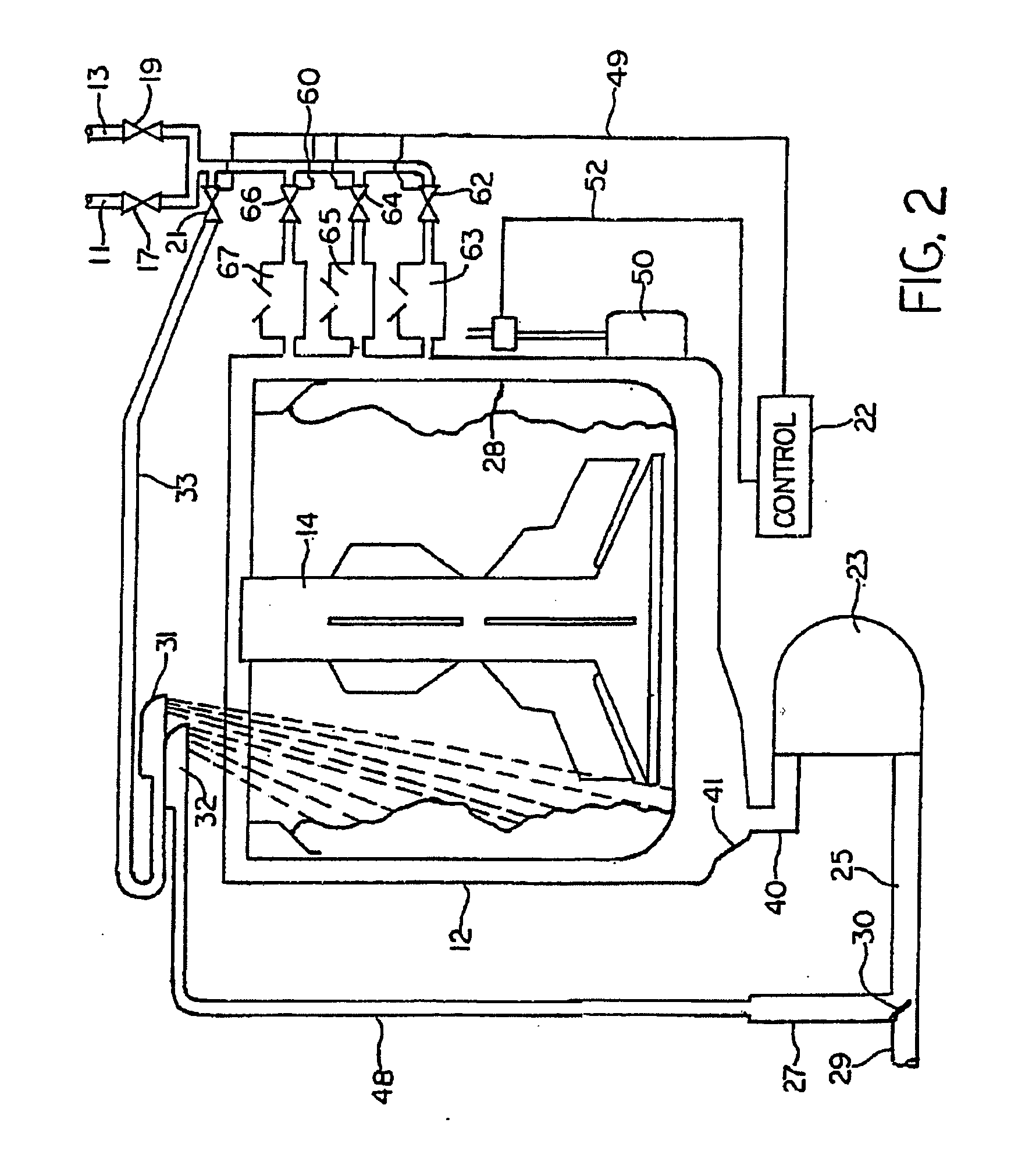 Stain removal process using combination of low and high speed spin