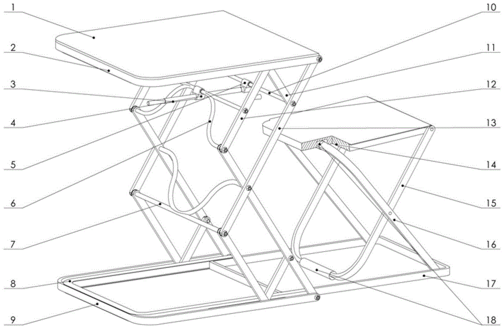 Foldable integrated student desk and chair