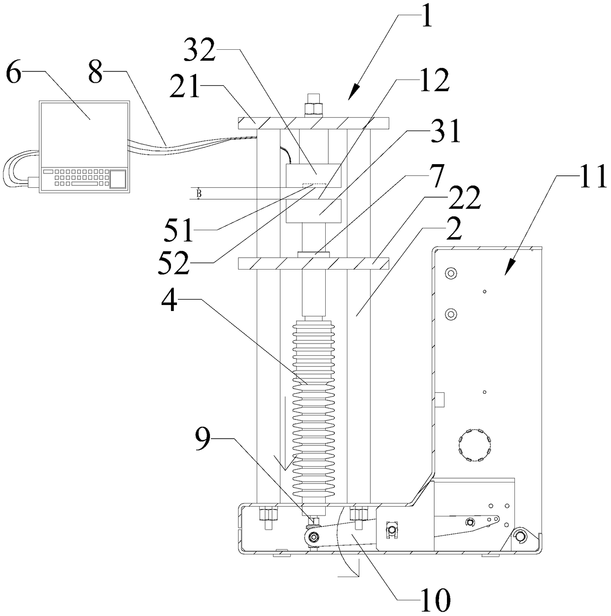 A circuit breaker detection device