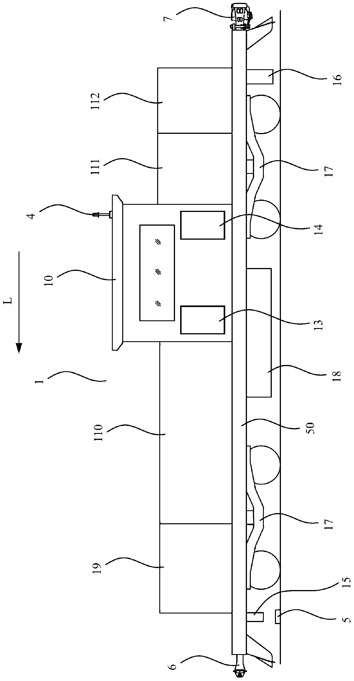 Intelligent driving method for line collision test drive vehicle