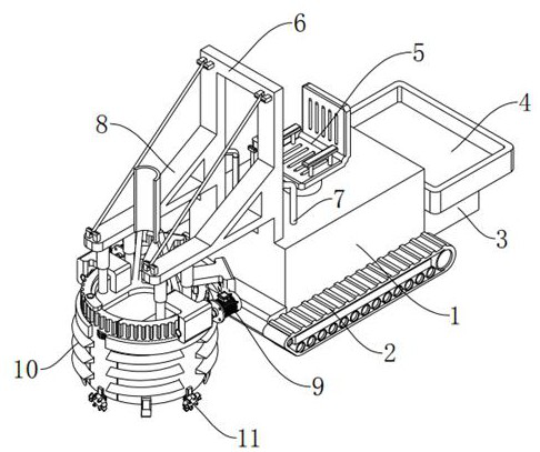 A kind of sapling raising device for garden construction