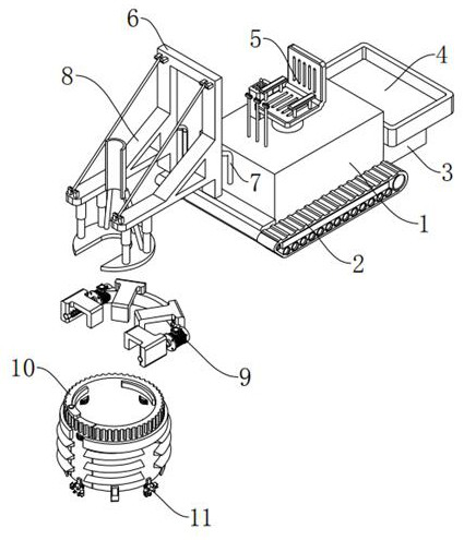 A kind of sapling raising device for garden construction