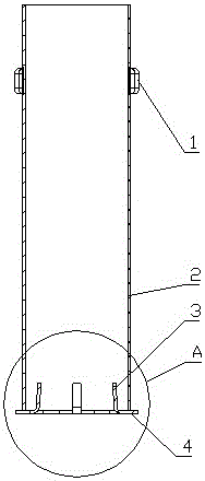 Ultraviolet lamp tube fixing device in marine ballast water system