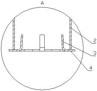 Ultraviolet lamp tube fixing device in marine ballast water system