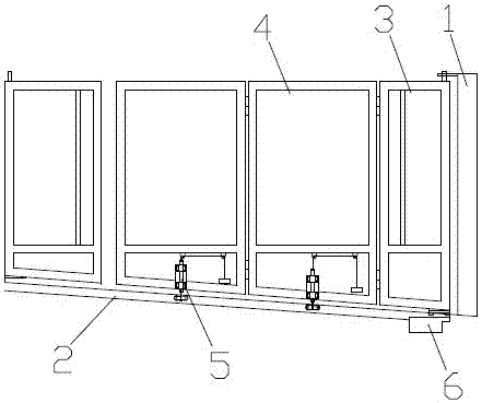 Folding doors for slopes