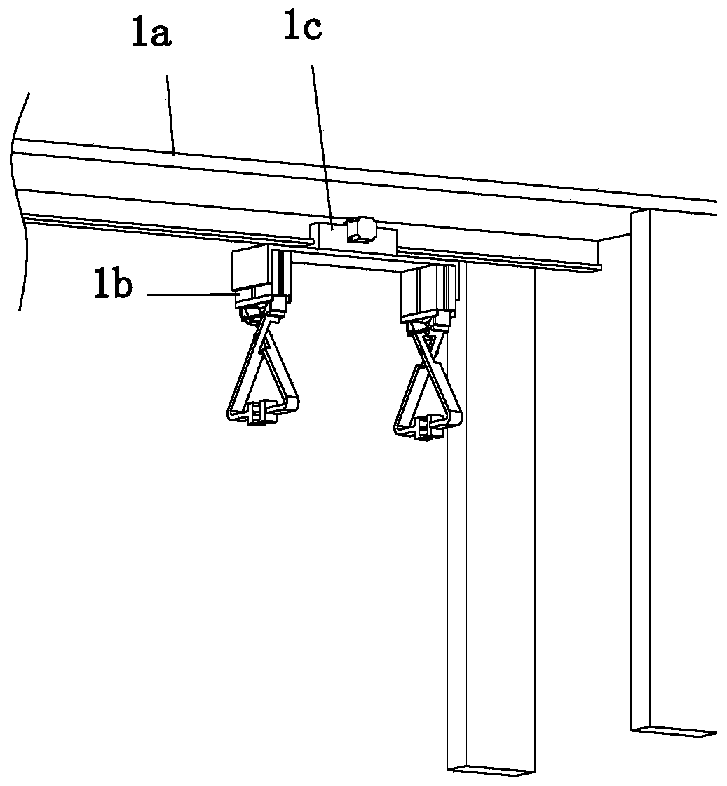 A component of coating equipment on the surface of angle steel