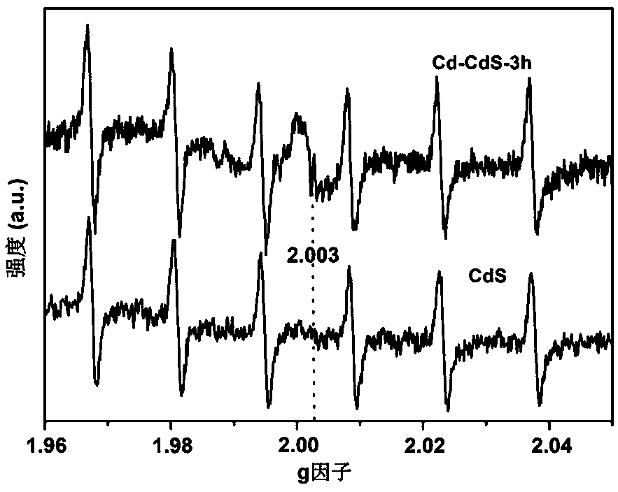 Preparation method and application of a CD/CDS heterojunction visible photocatalyst rich in sulfur vacancies