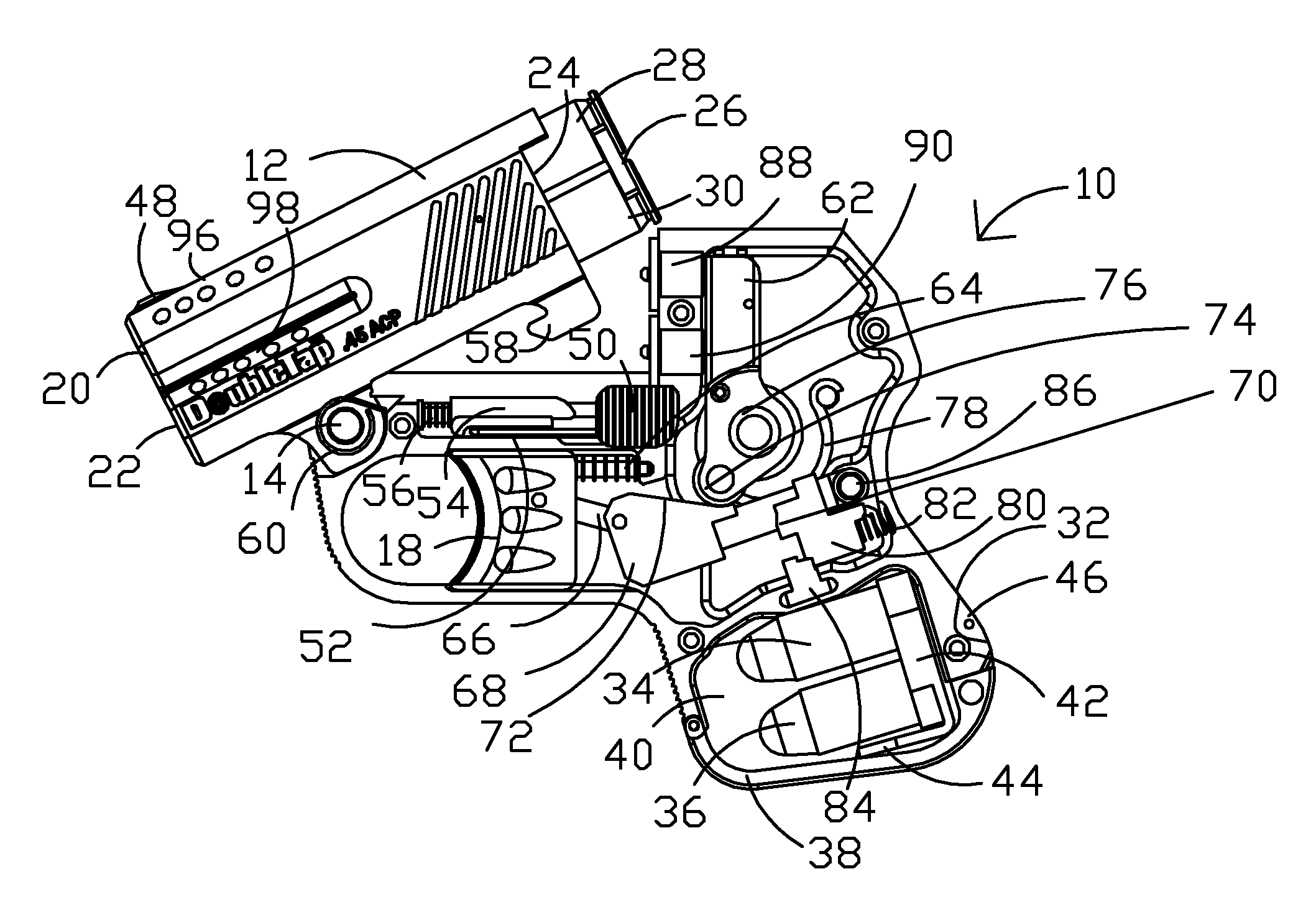 Two shot pistol