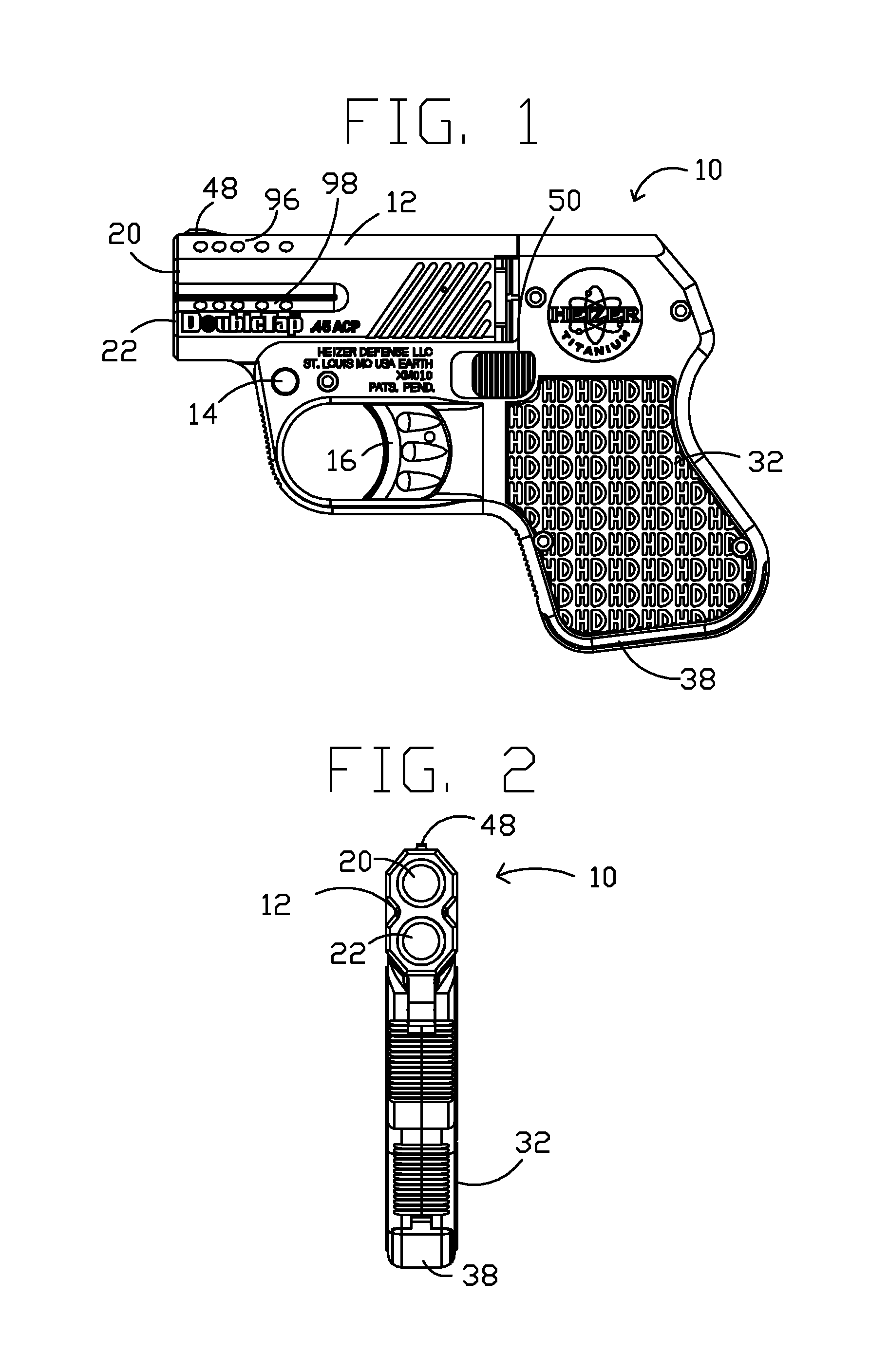 Two shot pistol