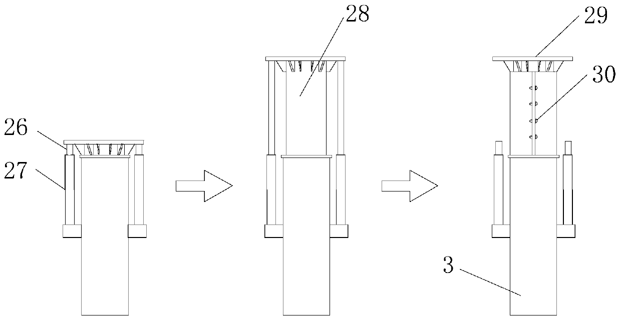 A kind of support system and its support method for full hall support