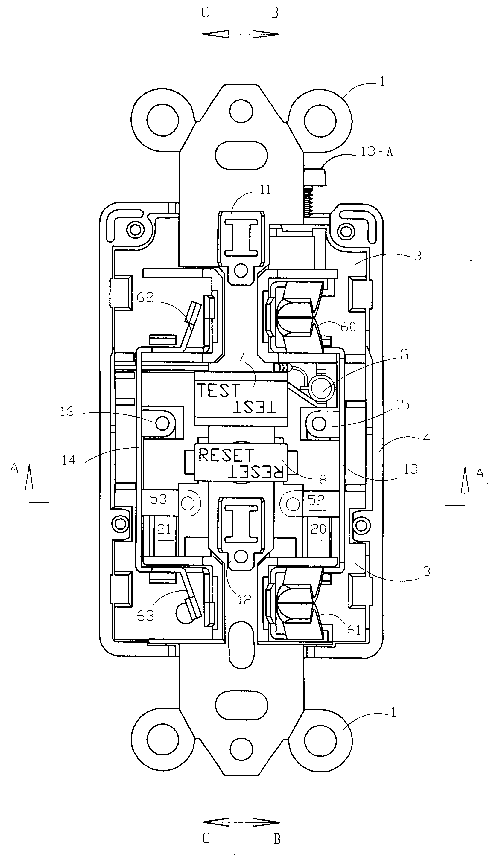 Creepage protecting socket with life end checking function