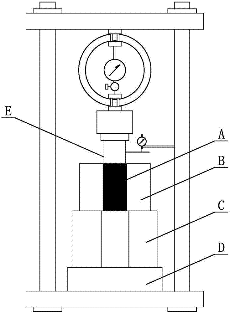 Test method of bonding characteristic of disintegrated soft rock and concrete and test sample