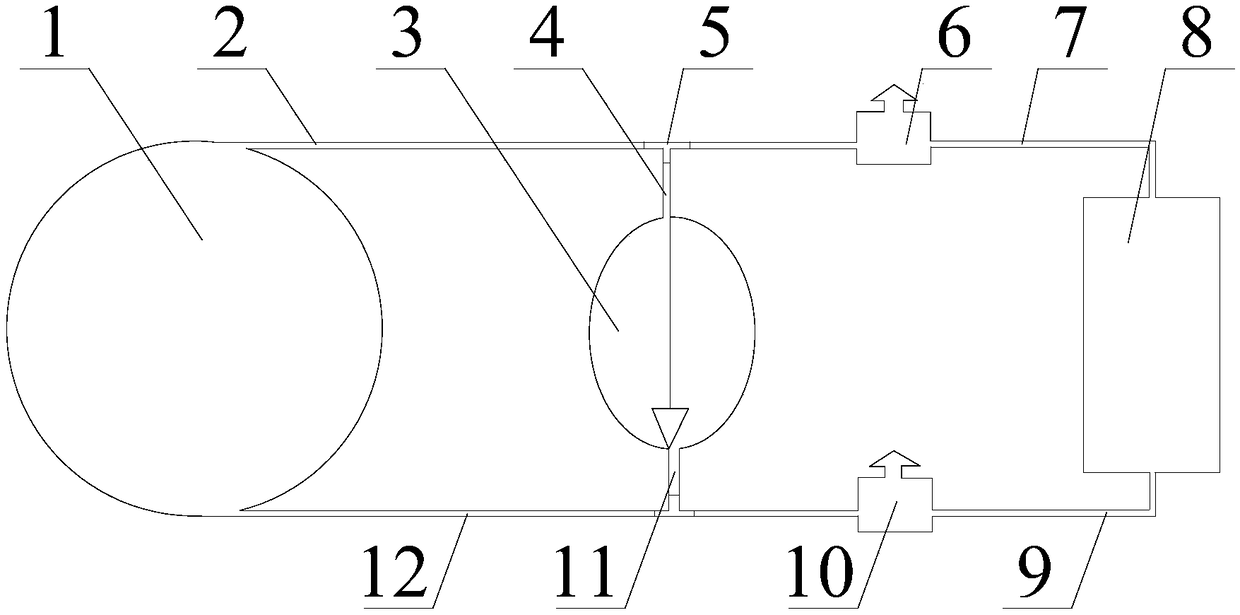 Gas analyzer pressure regulating structure