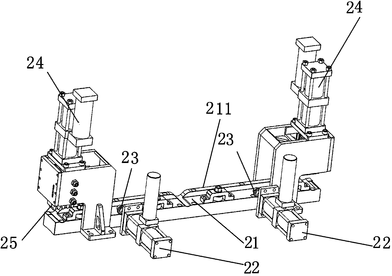 Rack milling and drilling center with feeding platform