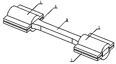 Centering device and method used for sheet-shaped material tensile test