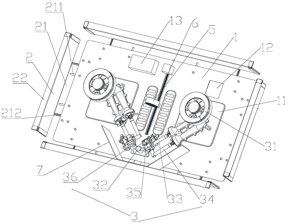 Embedded gas cooker