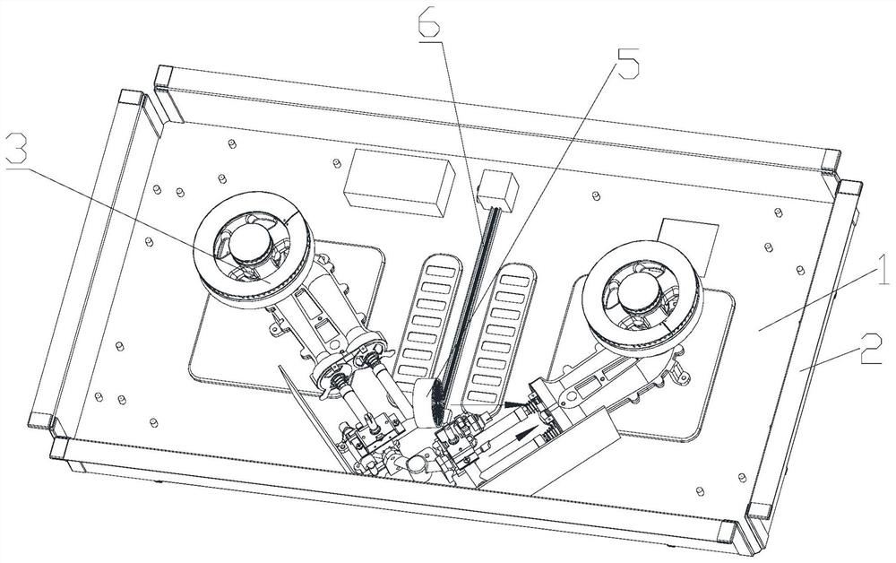 Embedded gas cooker