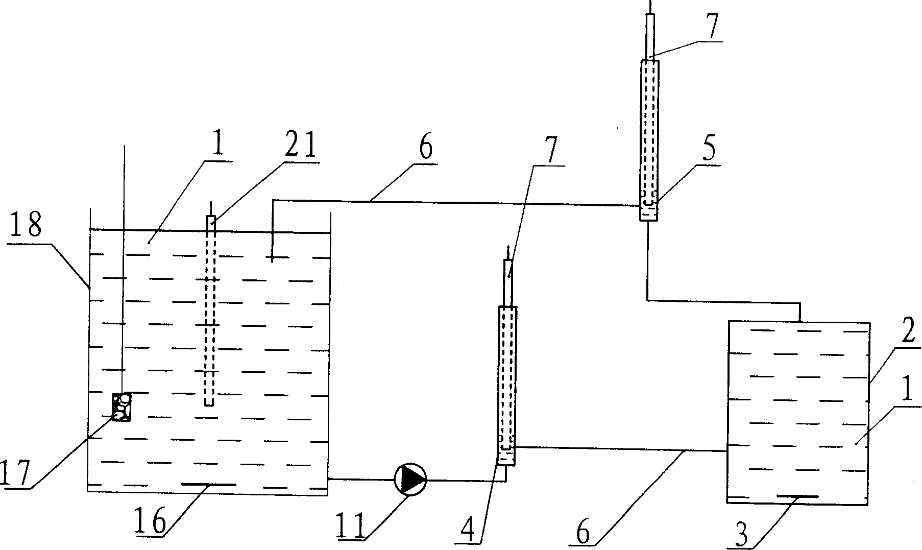 Pollutant aerobic biological degradation breath measuring method and device