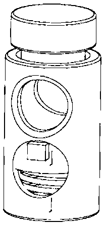 Internal radiotherapy device which can be easily removed from body