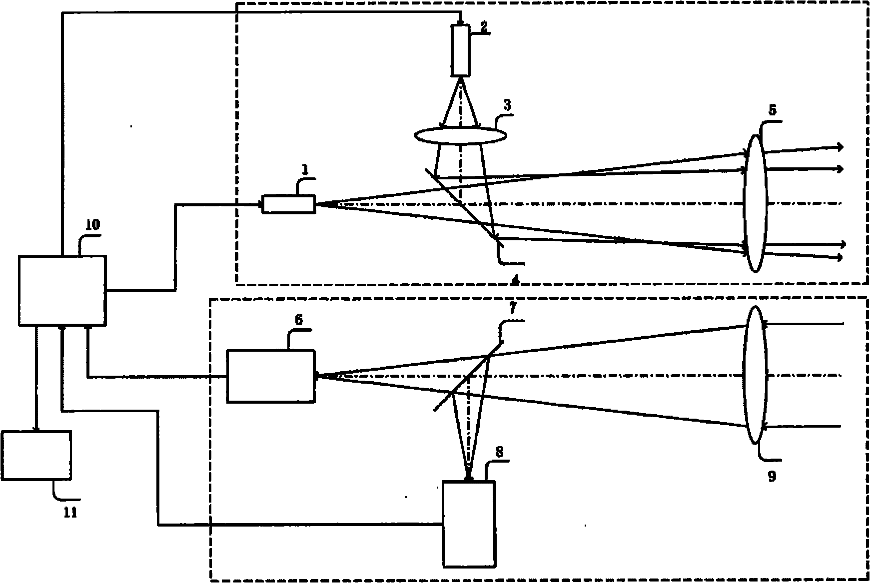 Hand-held round-the-clock laser imaging distance measurer