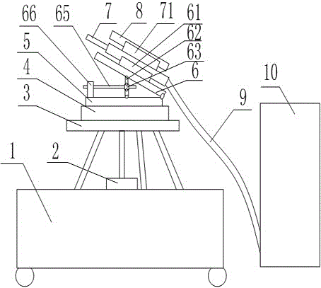 Water flushing device with sighting device