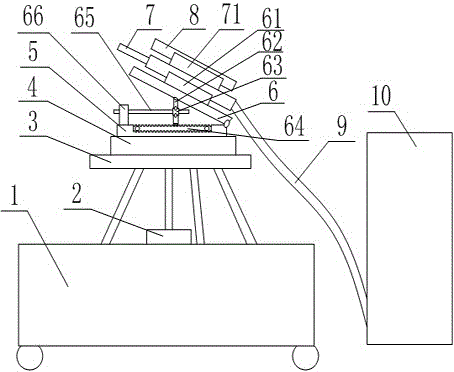 Water flushing device with sighting device