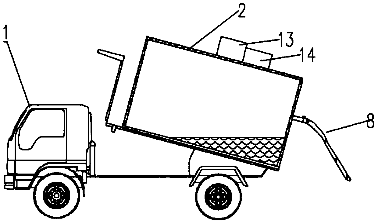 Simple liquid fertilizer transporting and applying vehicle