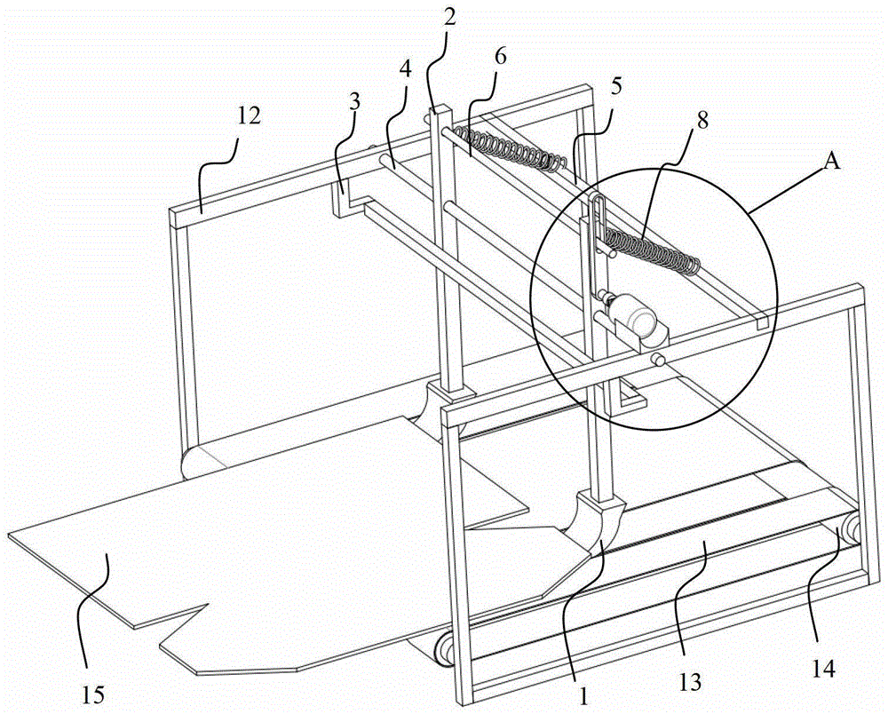 Hook bottom device for folder gluer