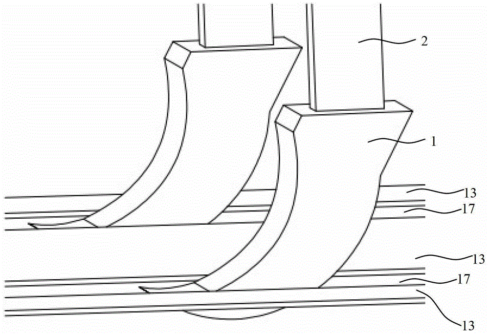 Hook bottom device for folder gluer