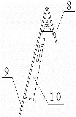 Steel bar binding space distance identification device