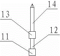 Steel bar binding space distance identification device