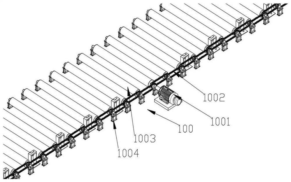 Fixed gantry type plate unit longitudinal rib assembling equipment system