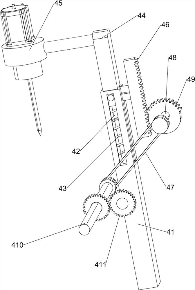 Perforating machine for agaric planting wood