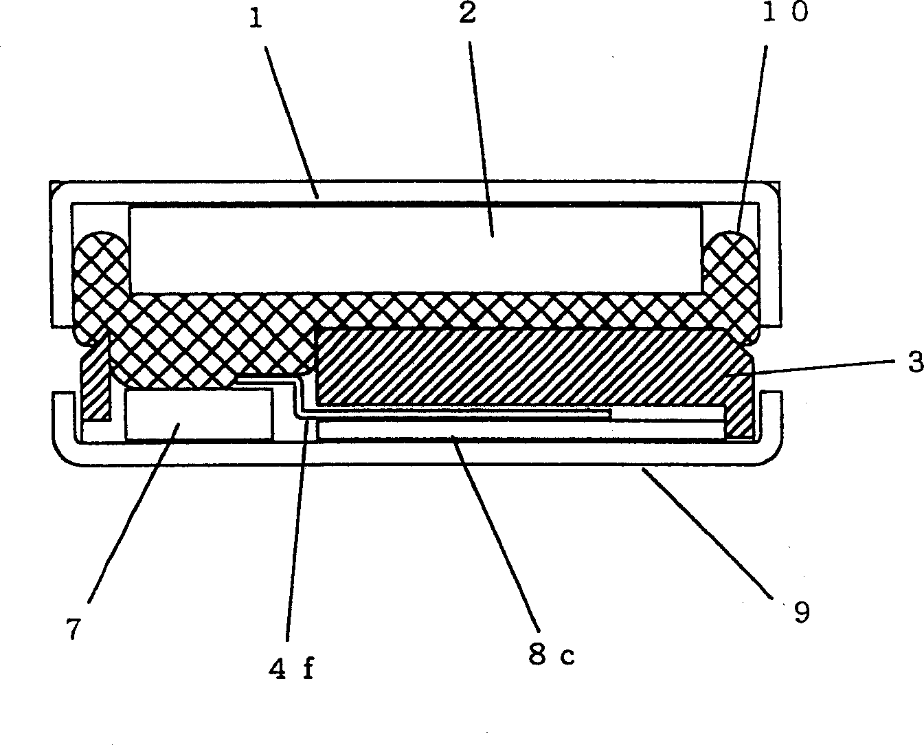 Non reversible circuit element