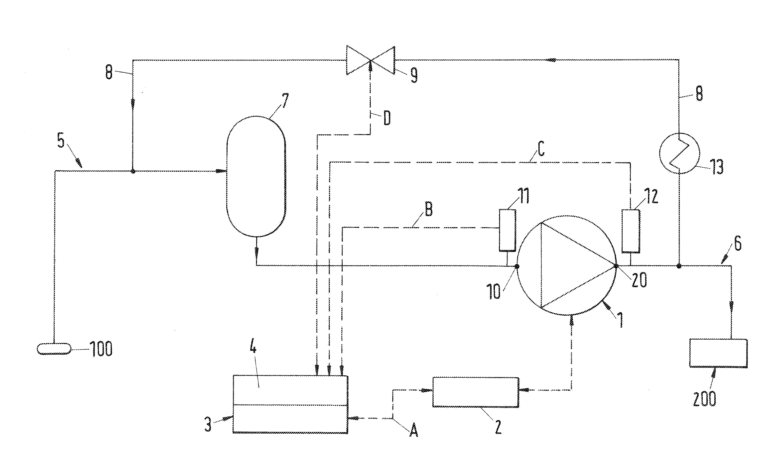 Operating method for a pump, in particular for a multiphase pump, and pump