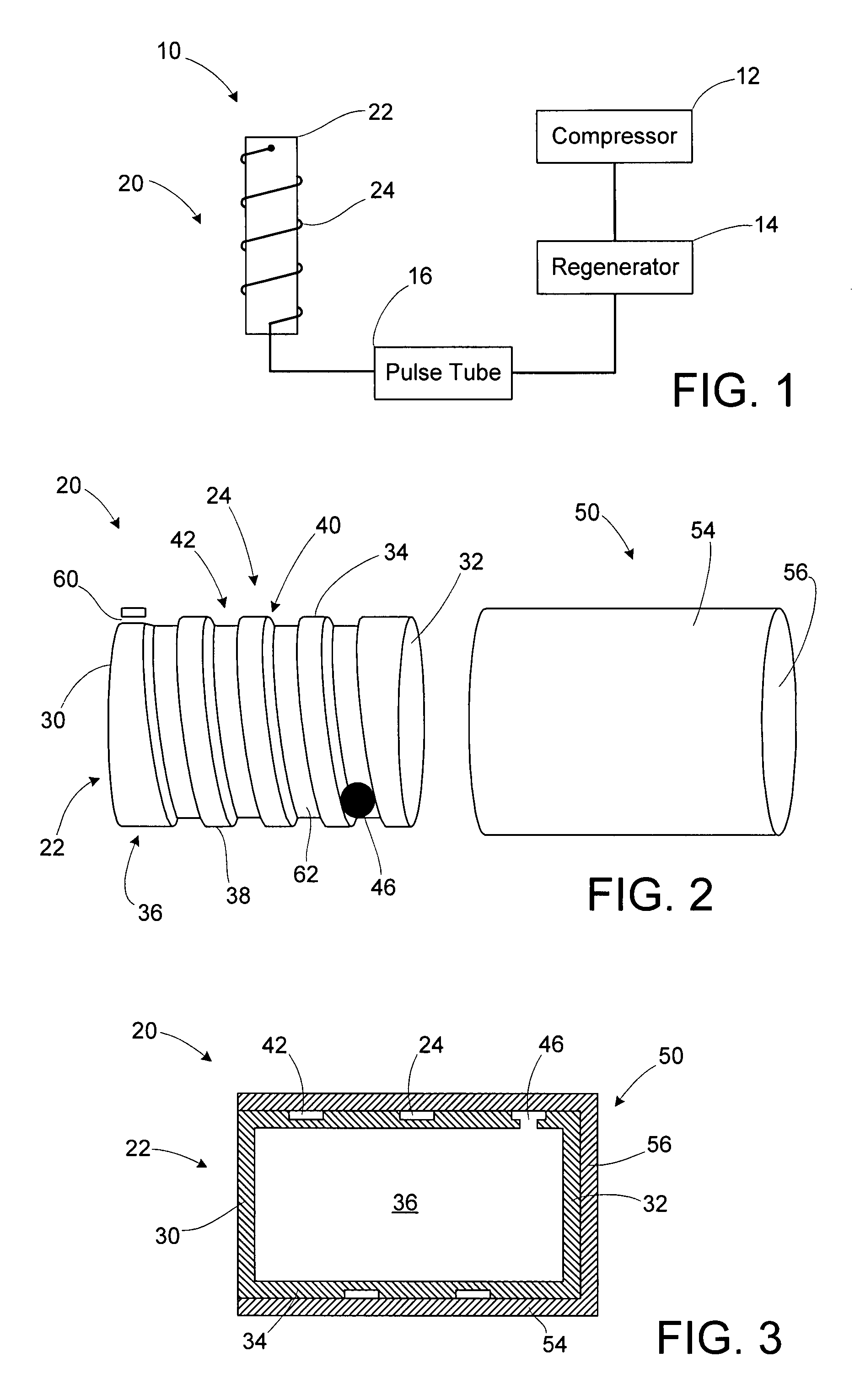 Inertance tube and surge volume for pulse tube refrigerator