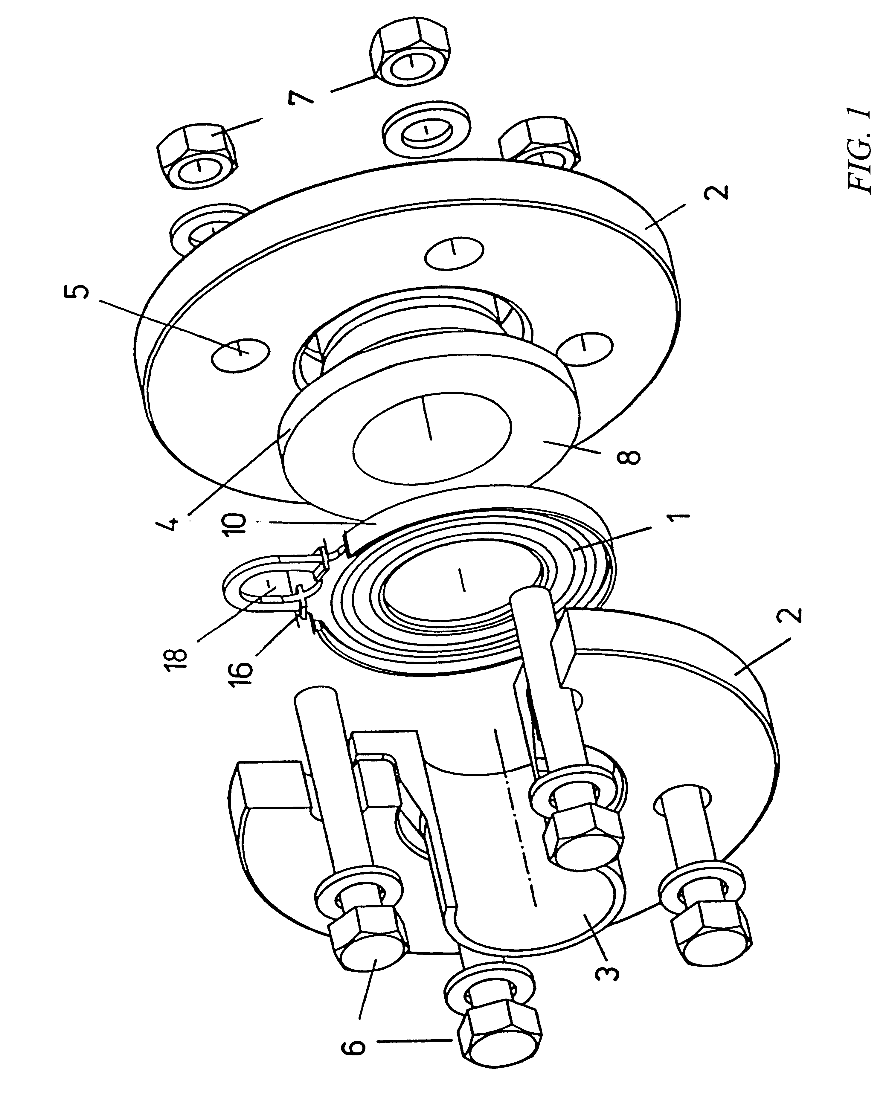 Flat gasket ring