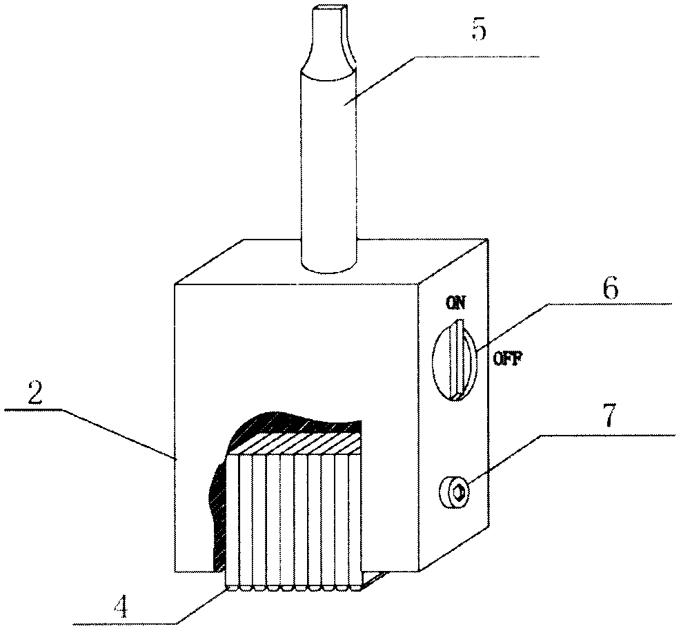 Magnetic marking die