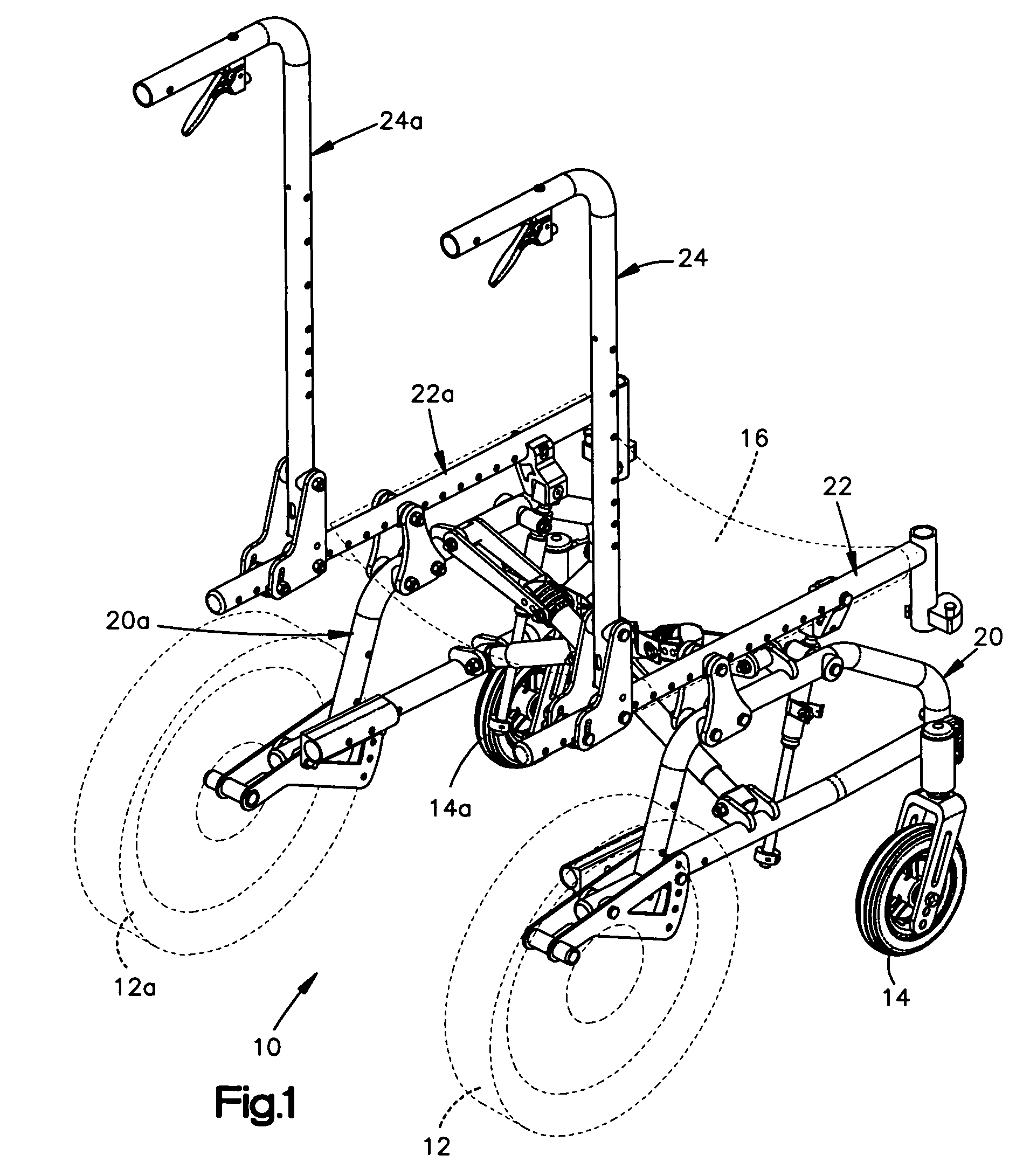 Adjustable personal mobility aid