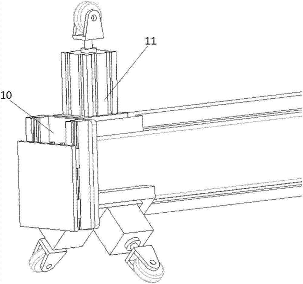 Inner wall-grinding and heat-chamfering device and method for overlength large diameter aluminum alloy tube