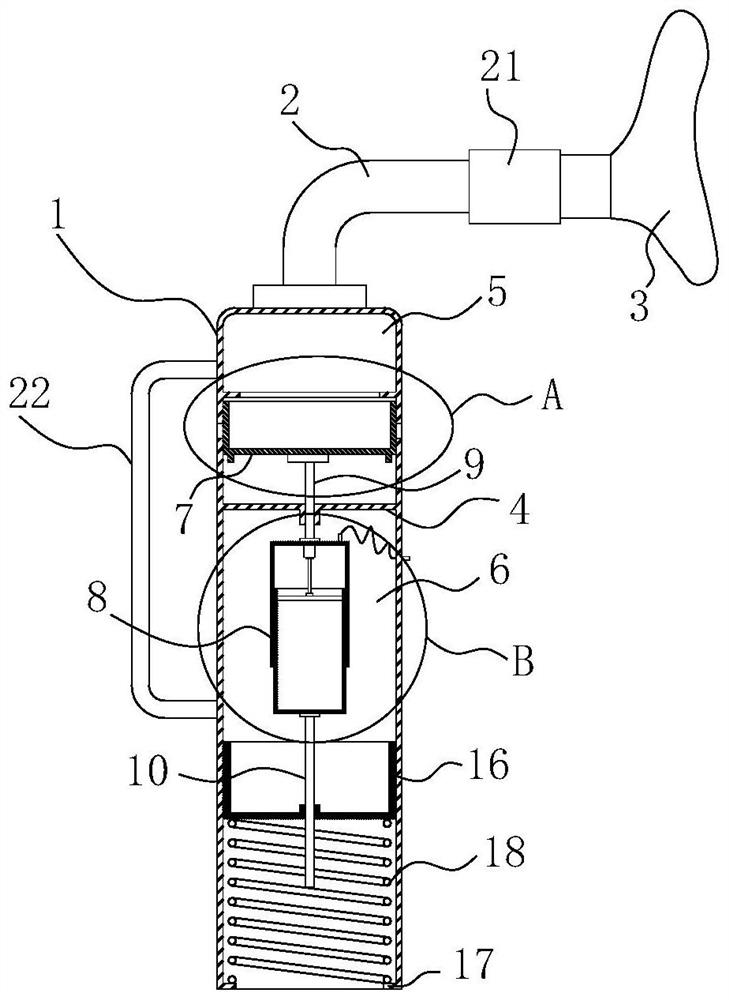 Postoperative lung rehabilitation training device for cardiothoracic surgery