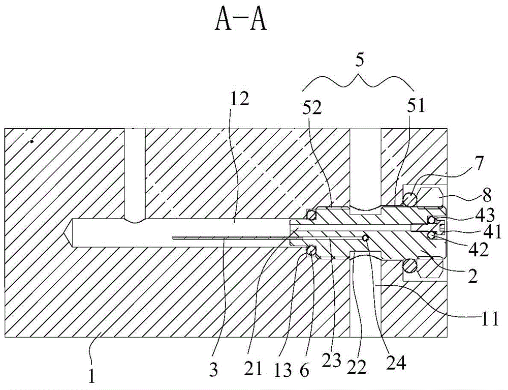 Easily-adjusting and easily-measuring high-precision closed type constant-pressure static-pressure guide rail throttling device