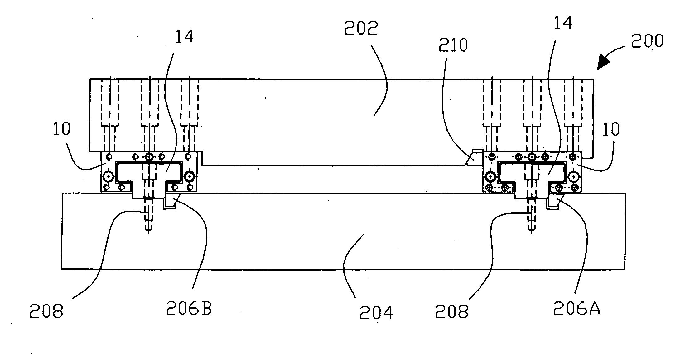 Hydrostatic bearing for linear motion guidance