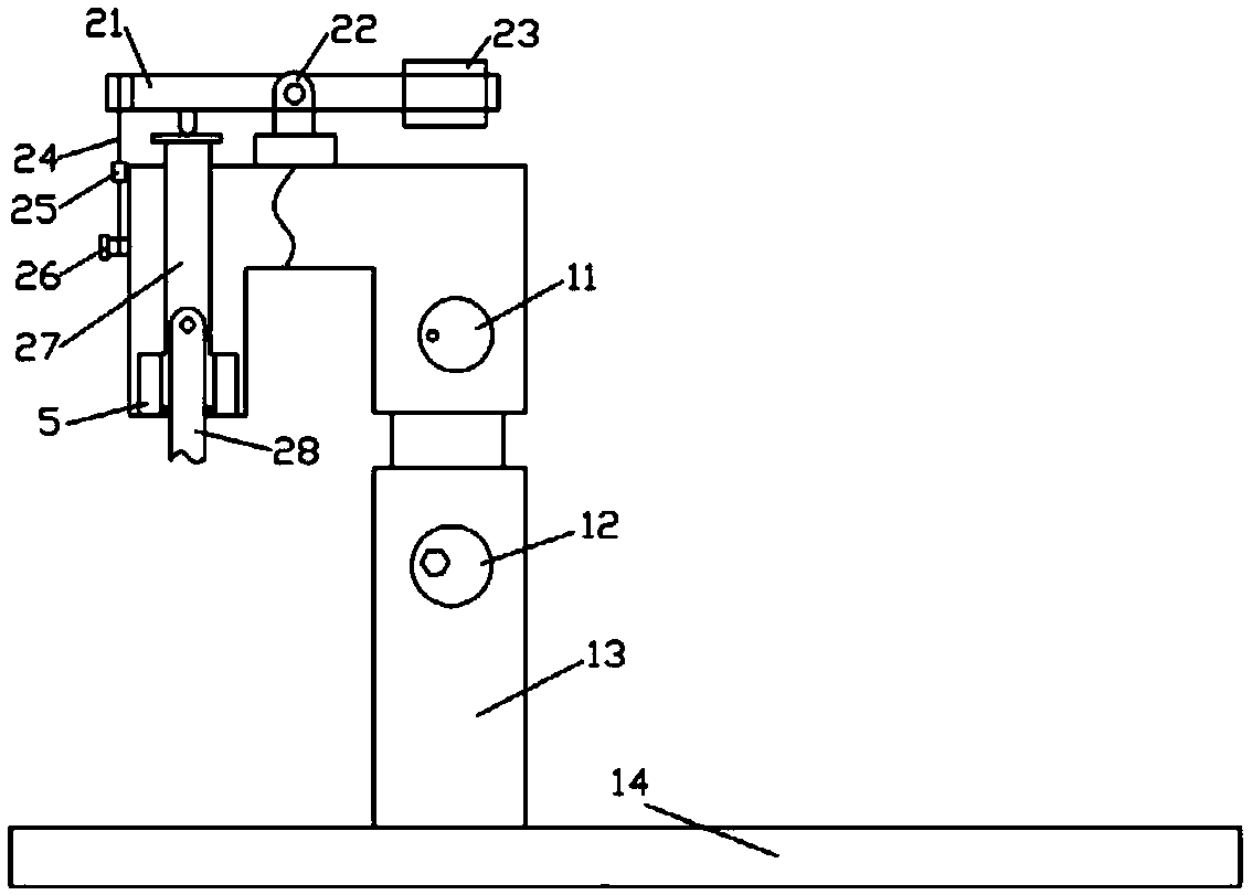 A device for testing friction and wear between food machinery parts and processed food