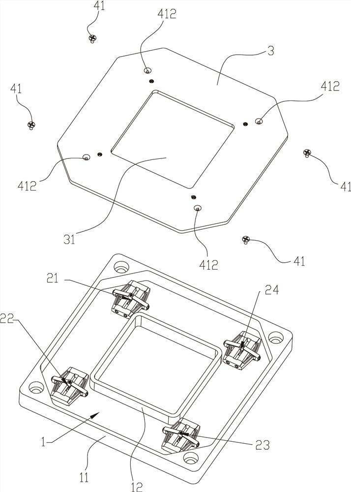 Two rotations and one translation, large stroke, low thickness, large hollow parallel piezoelectric micro-motion platform